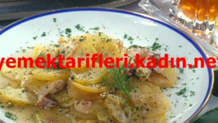 Fırında Patatesli Kalamar Tarifi